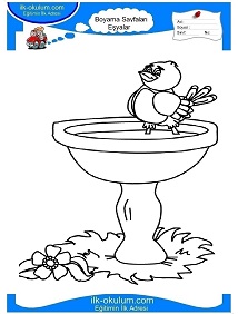 Çocuklar İçin Lavabo Boyama Sayfaları 